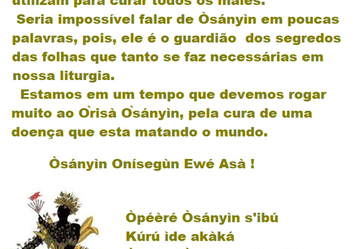 Osanyin, nosso Onisegun